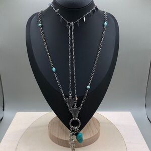 Curated bundle southwestern style boho necklaces Lucky Brand and more.